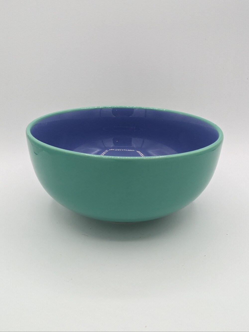 Vintage Lindt Stymeist Colorways Green &Blue Round 8" Serving Bowl